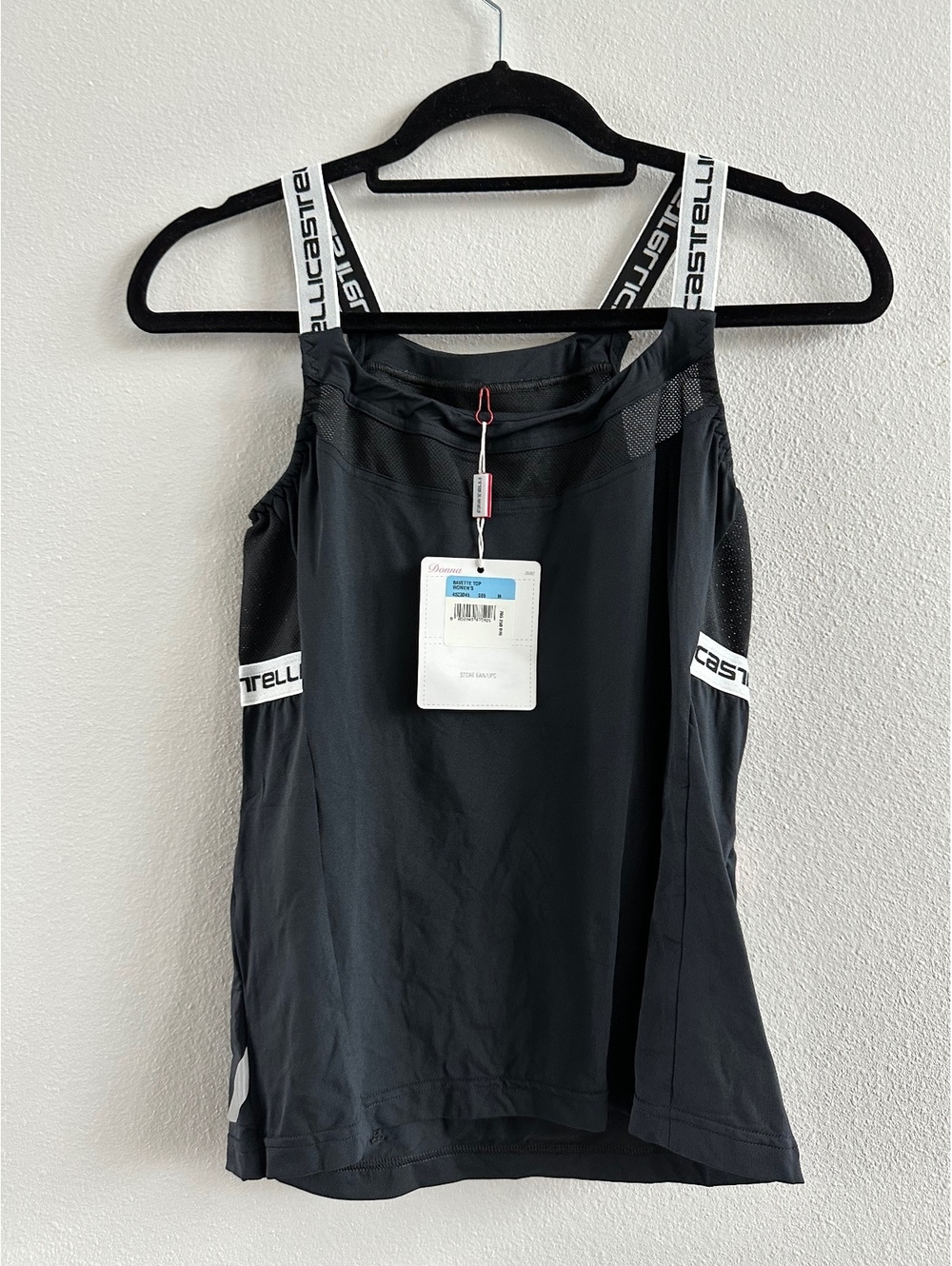 Castelli Bavette Women's Cycling Tank Top black Medium New